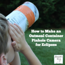 How an Oatmeal Container Pinhole Camera for Eclipses