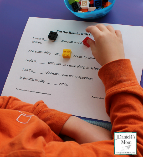 How to Use LEGO and Reading Worksheets To Explore Colors