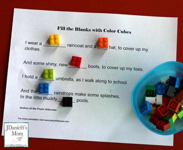 How to Use LEGO and Reading Worksheets To Explore Colors