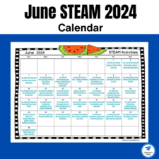 March 2024 STEAM Activity Calendar - JDaniel4s Mom