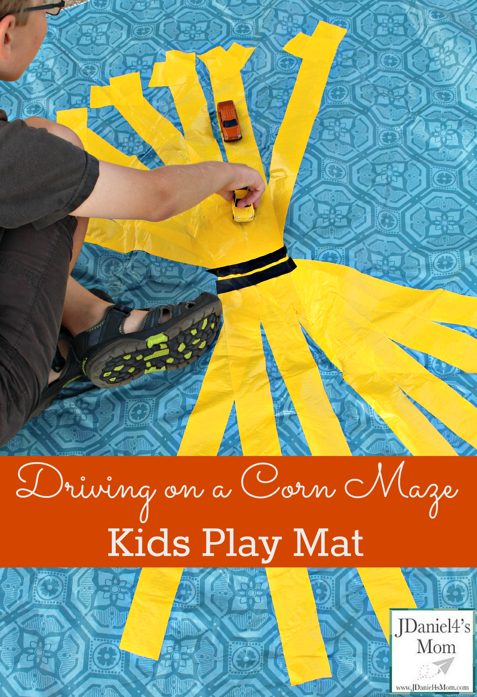 Kids Play Mat- Driving on a Corn Stalk