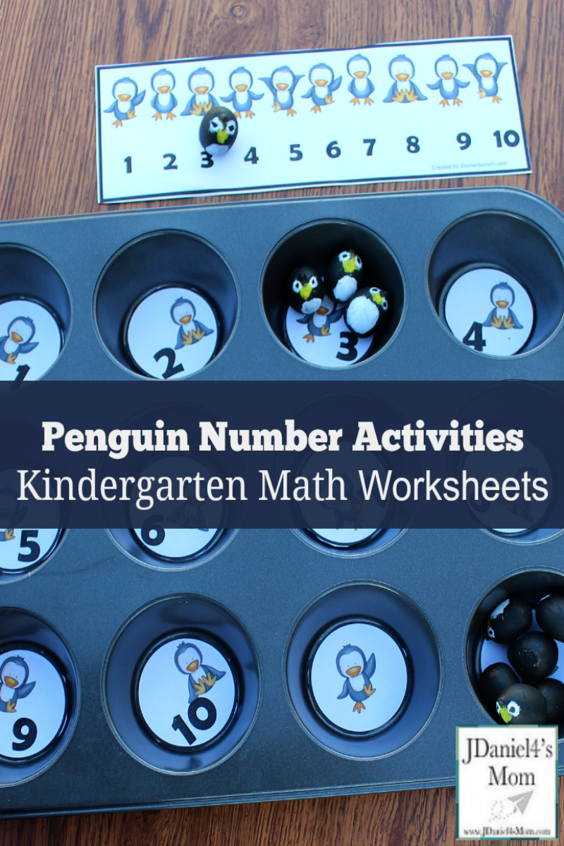 Kindergarten Math Worksheets - This set contains a number line, number and picture cards, and muffin tin numbers. They can be used to work on a number of math concepts.