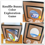 Knuffle Bunny Color Exploration Game with Printable Bunny Cards - This is a fun way to explore color words.
