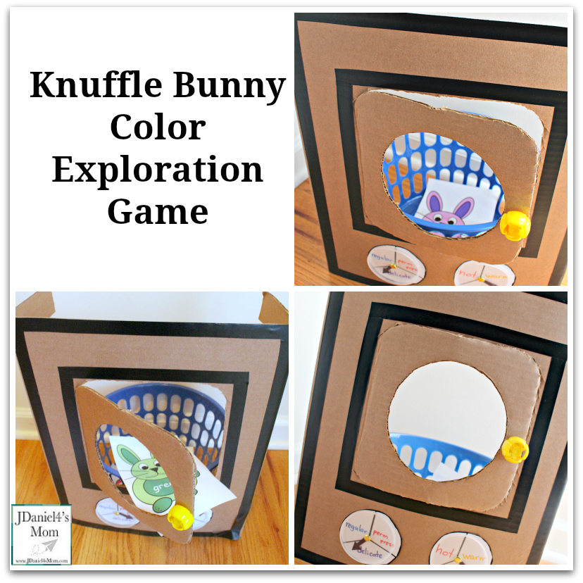 Knuffle Bunny Color Exploration Game with Printable Bunny Cards
