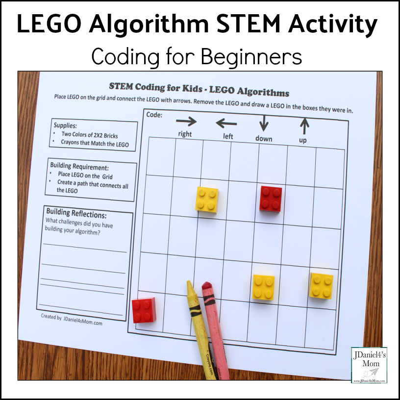  Coding  for Beginners  LEGO Algorithm STEM Activity