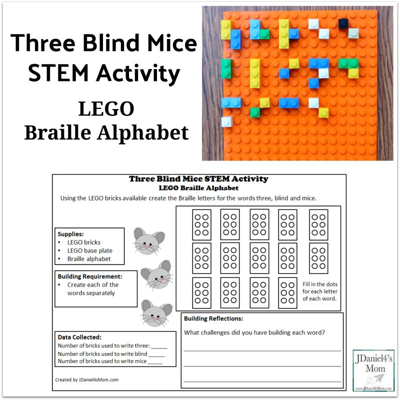 Tic Tac Toe  LEGO Braille Bricks