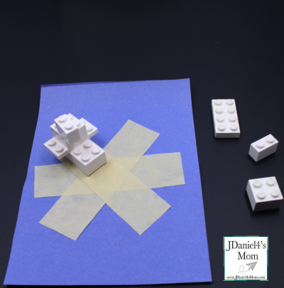 LEGO Snowflake Patterns Activity Building