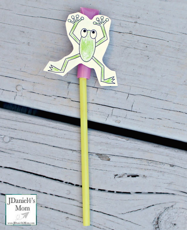 Leap Frog Straw Rocket with Printable - Rocket Assembled