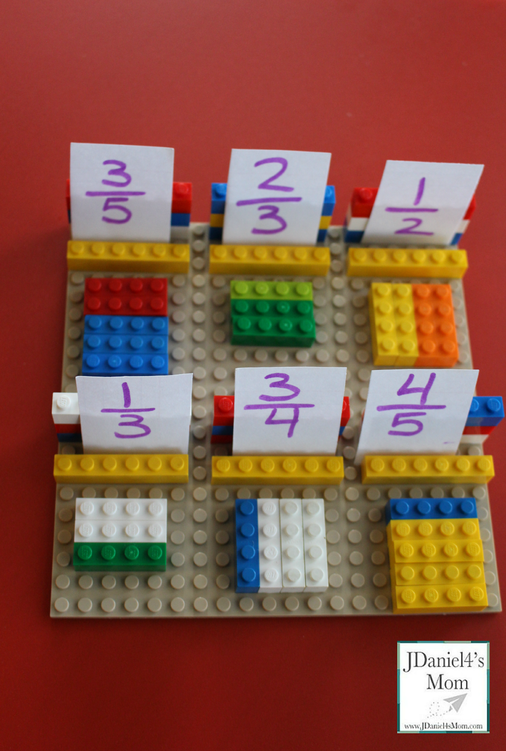 Lego Fraction Games for Kids- Fractions Completed