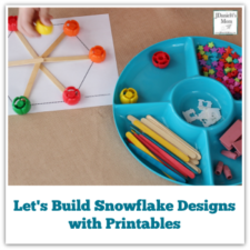 Let's Build Snowflake Designs with Printables