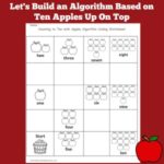 Let's Build an Algorithm Based on Ten Apples Up on Top Worksheet