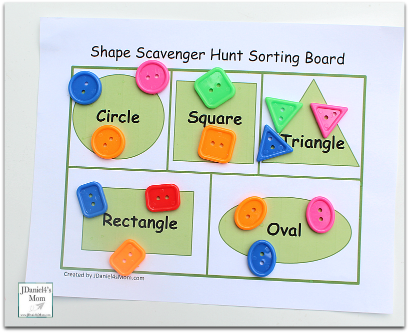 Let's Explore Shapes Worksheets and Shape Sensory Bowl