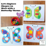 Let's Explore Shapes on Mats with a Butterfly Theme