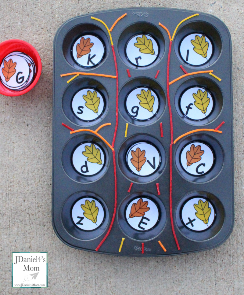 Letter Recognition Game with a Free Leaf Printable