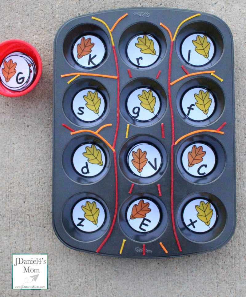 Letter Recognition Game With Free Leaf Printable