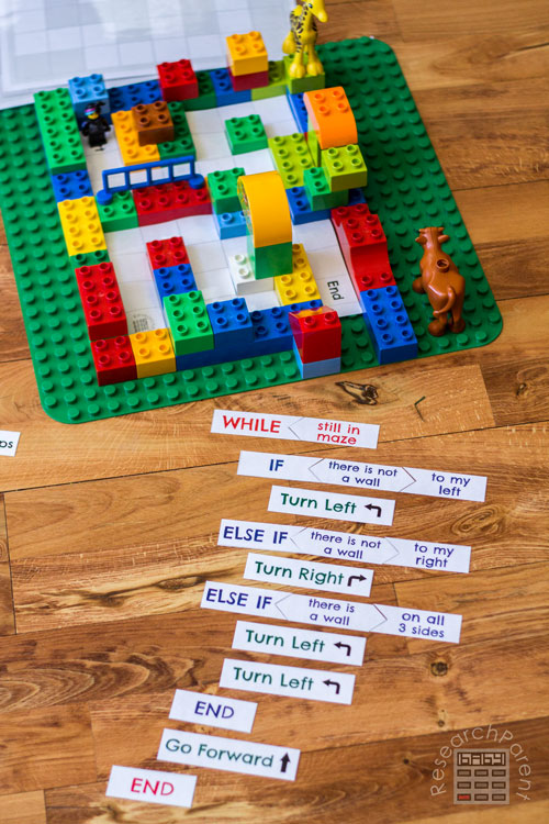 Amazing Offline Coding Games To Try Right Now With Your Kids - Coding a LEGO Maze