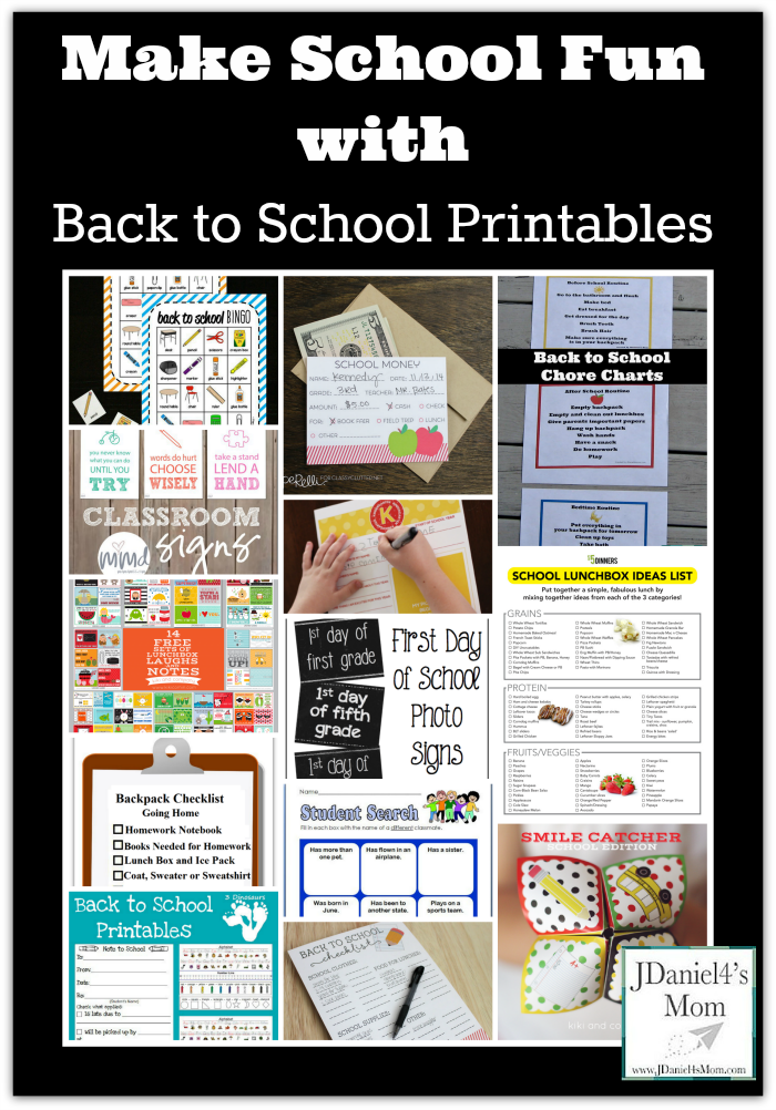 Make School Fun with Back to School Printables 