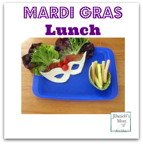 Mardi Gras Lunch- This BTL lunch was made for my son. I loved taking the mask apart and eating it one piece at a time.