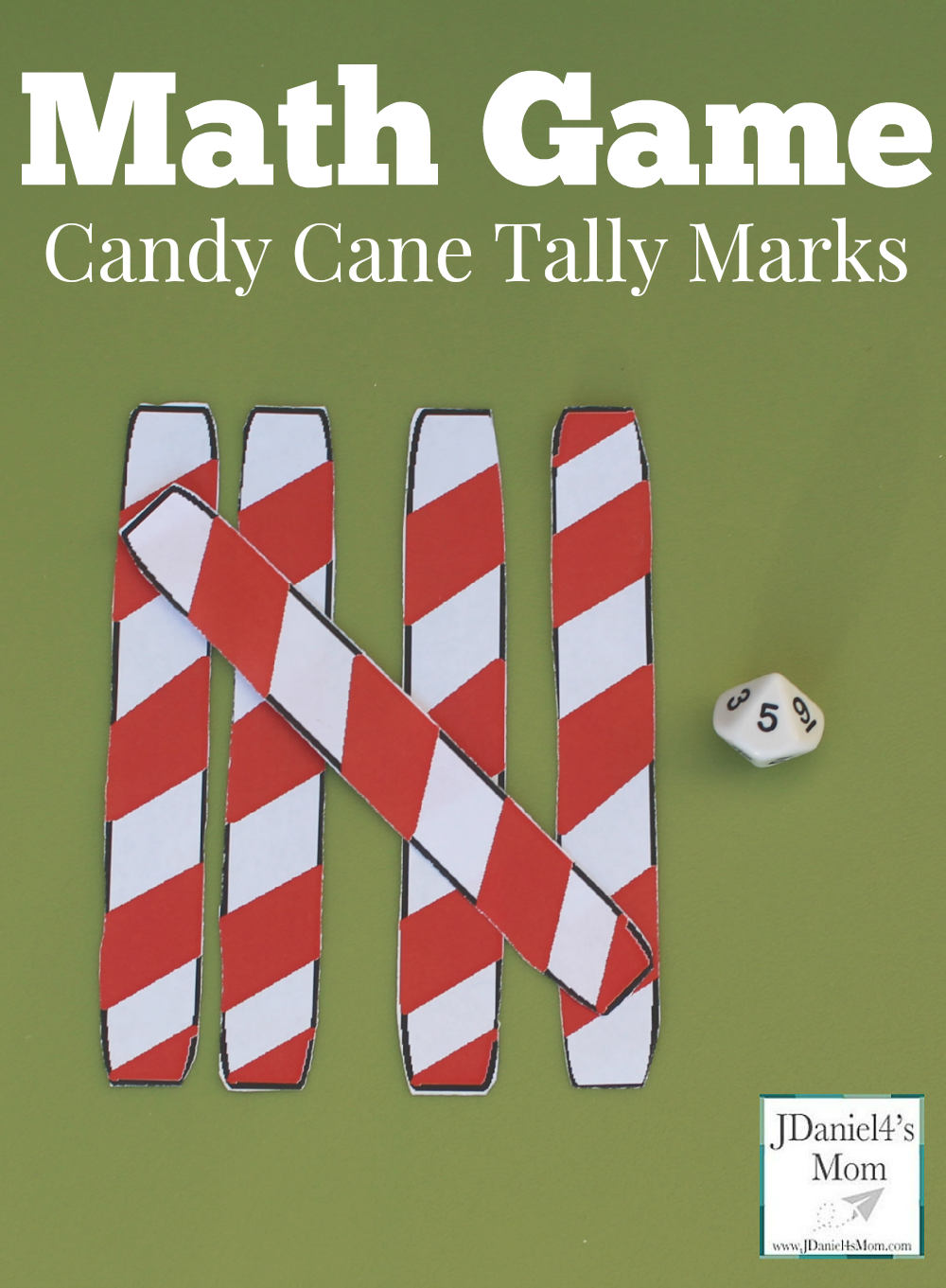 Math Game- Candy Cane Tally Marks This is a fun way to build numbers and w