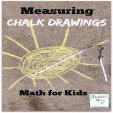 Math for Kids: Measuring Chalk Drawings- Measuring the Sun 