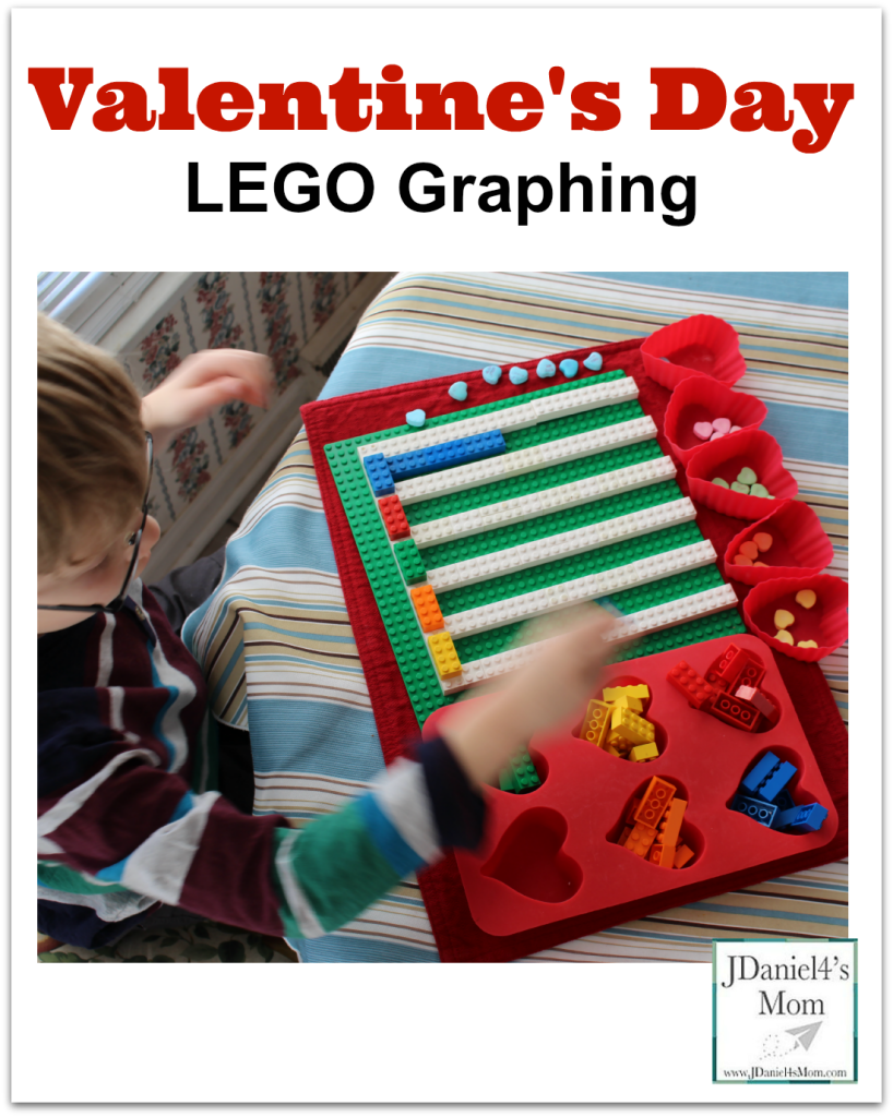 Math is Fun-Valentine's Day LEGO Graphing -Adding red bars