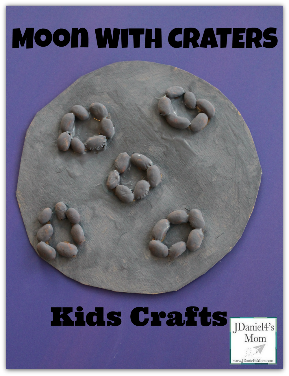 Moon with Craters Kids Crafts