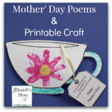 Mother's Day Poems and Printable Craft