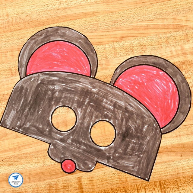 Free Printable Mouse Mask Based on If You Give a Mouse a Cookie 