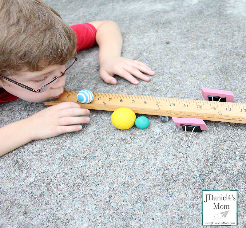 Science Project Ideas - Moving Balls Down a Yardstick Road