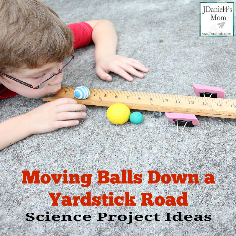 Science Project Ideas - Moving Balls Down a Yardstick Road