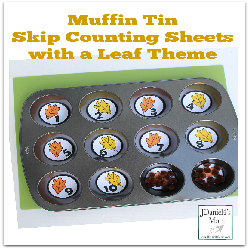 Muffin Tin Skip Counting Sheets with a Leaf Theme - These could be used to explore a number of different math skills. We used them to explore skip counting and working with patterns.