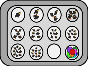 Scarecrow and Crows Number Match Muffin Tin Activity - JDaniel4s Mom