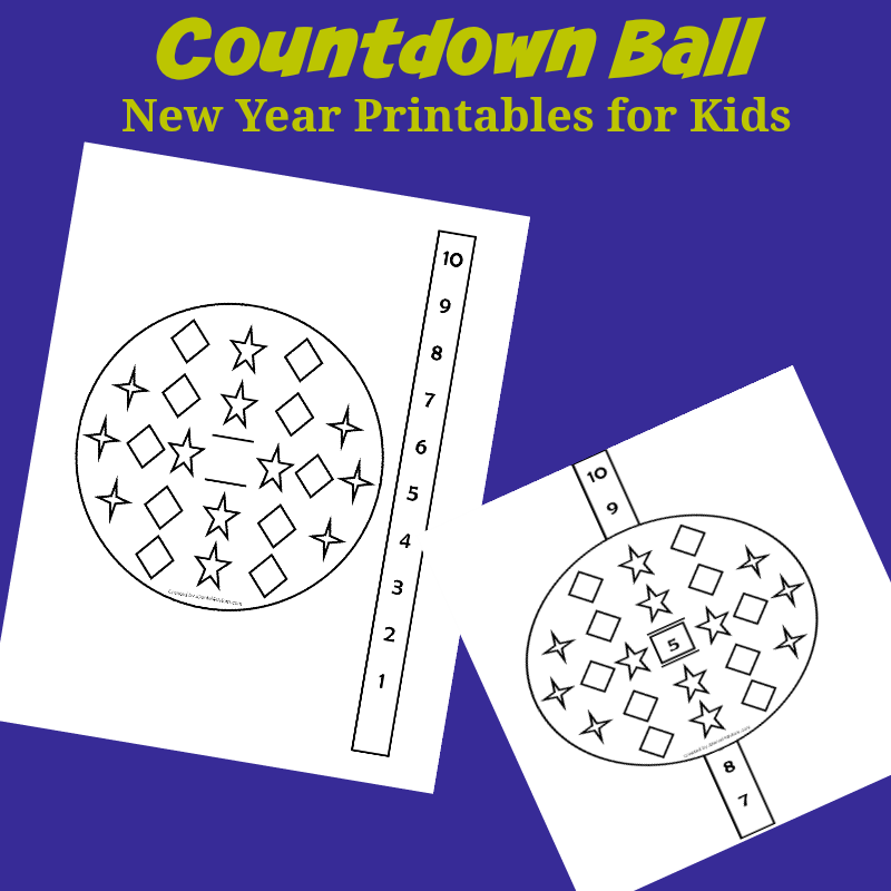 New Year Printables for Kids