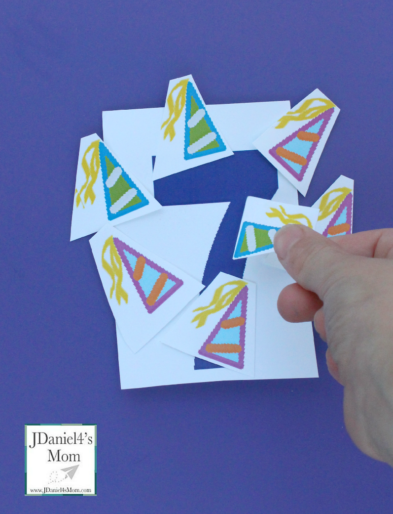 New Year's Counting Game Printable- Printable numbers and party celebration counters can be used in fun year ending or year beginning games.