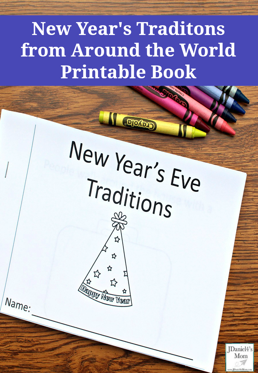 New Year&#039;s Eve Traditions Around the World Printable Book