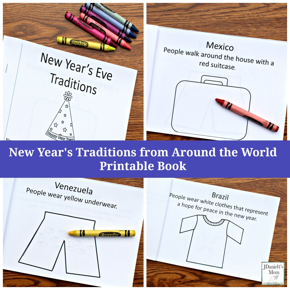 New Year's Traditions from Around the World Printable Book for Kids