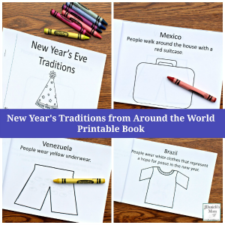 New Year's Eve Traditions Around the World Printable Book