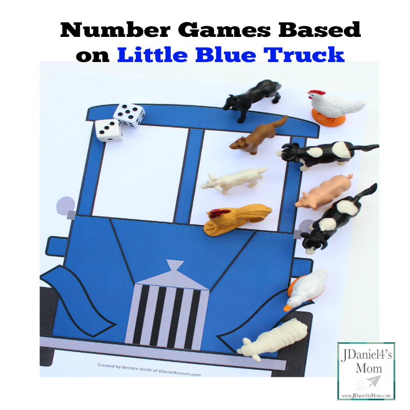 Number Games Based on Little Blue Truck
