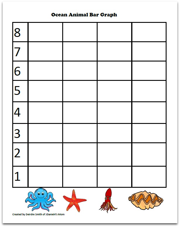 Kids Math Games- Graphing Ocean Animals with LEGOS 