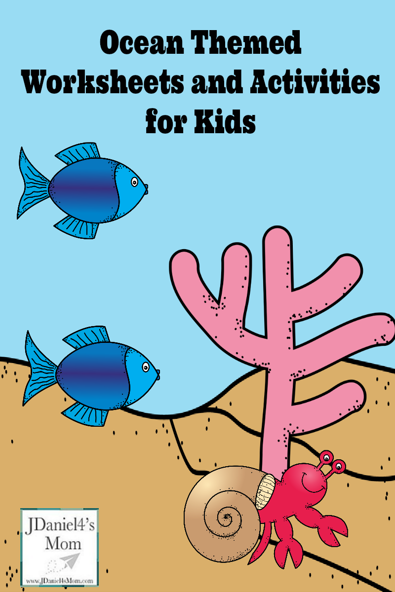 5 days of ocean printables and worksheets for kids