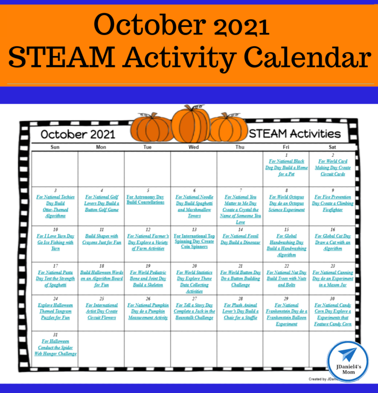 activity calendar december 2021