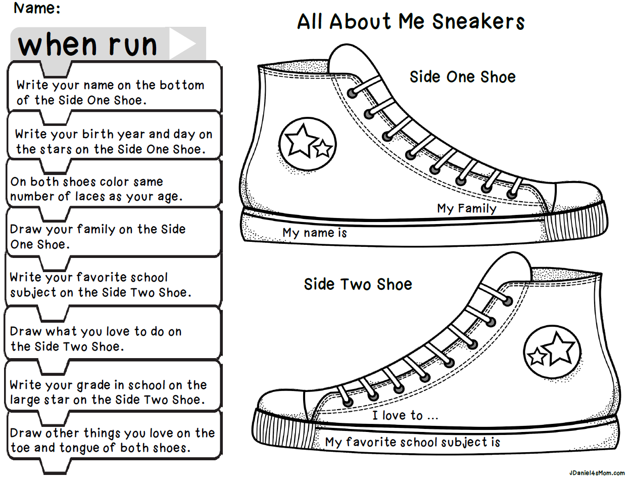 Offline Coding Academy -All About Me Sneakers