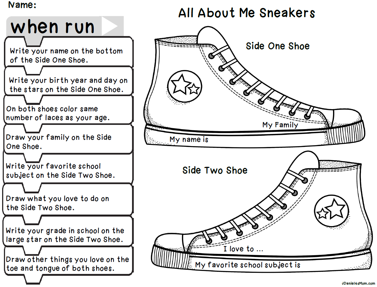 All About Me Shoe Indonesian (Teacher-Made) Twinkl, 48% OFF