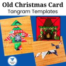 Old Christmas Cards Make Great Tangrams