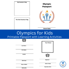 Olympics for Kids: Printable Passport with Learning Activities