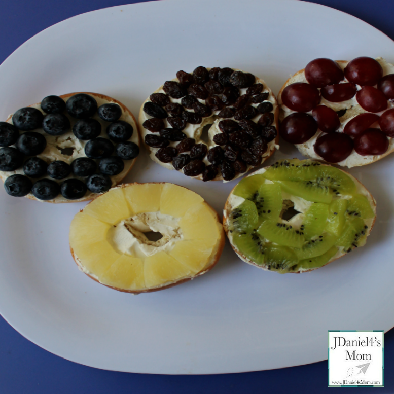 Olympics for Kids- Fruit Filled Olympic Rings- Each Olympic ring is a different fruit.