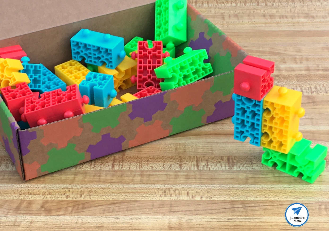 One of My Favorite STEM Toys -Building Letters with Lock Blox
