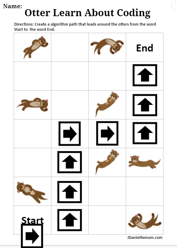 Otter Learn About Coding Game Board Set