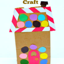 Paper Bag  Gingerbread House Craft