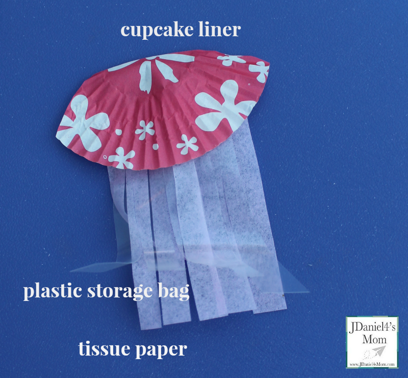 Paper Plate Crafts - Cupcake Liner Jellyfish